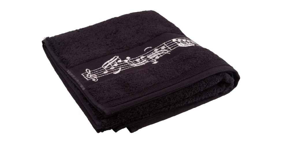 Towel bath black 50 x 100 cm