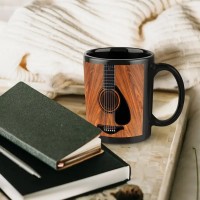 Guitar-Shaped Coffee Mug 
