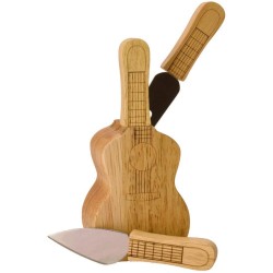 Cheese set Guitar, knife block