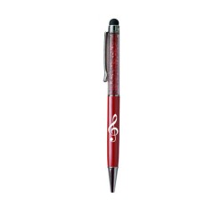 Stylus Pen G-Clef Red/Crystal