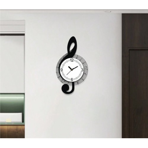 Treble Clef Wall Clock