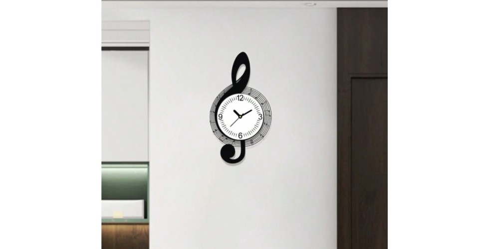 Treble Clef Wall Clock
