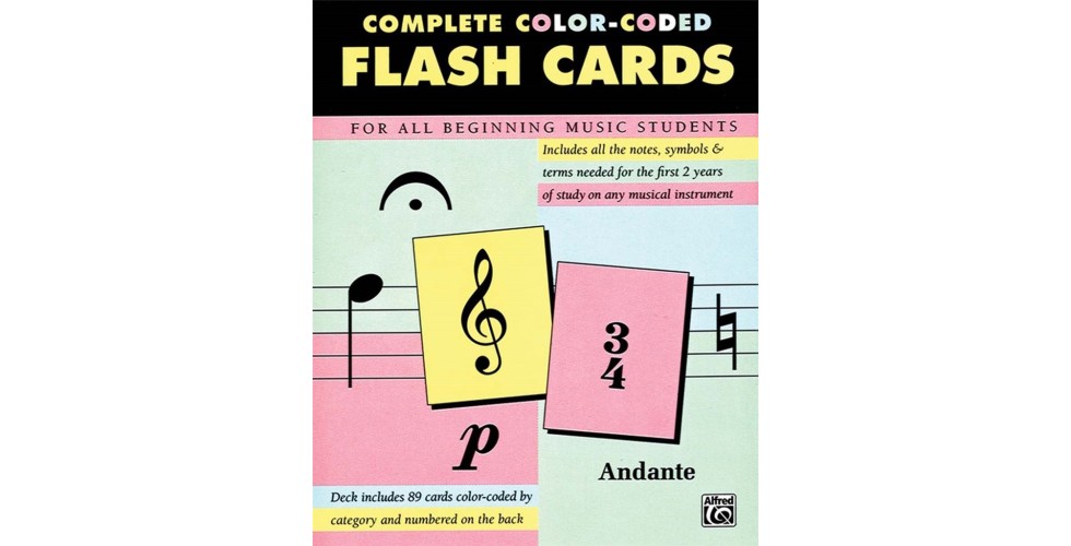 89 Color-Coded Flash Cards