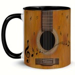 Guitar-Shaped Coffee Mug