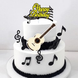 9 pcs / set Musical note Cartoon Cake Topper Cupcake