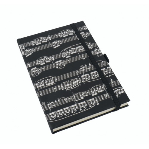 Notebook Sheet Music Black A5