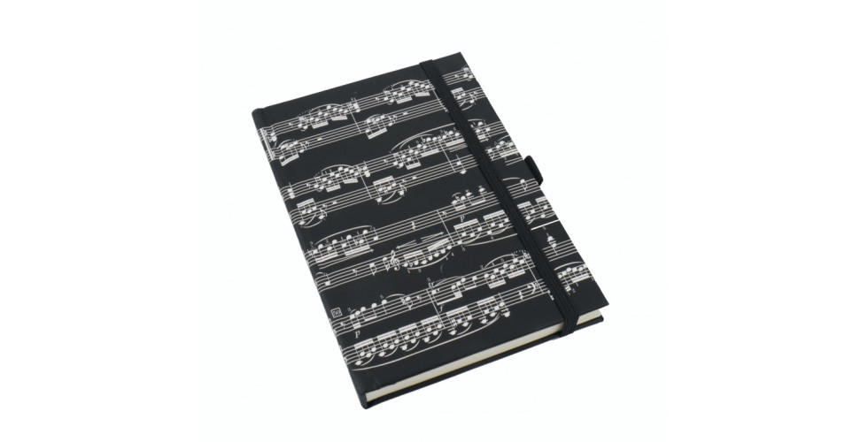 Notebook Sheet Music Black A5