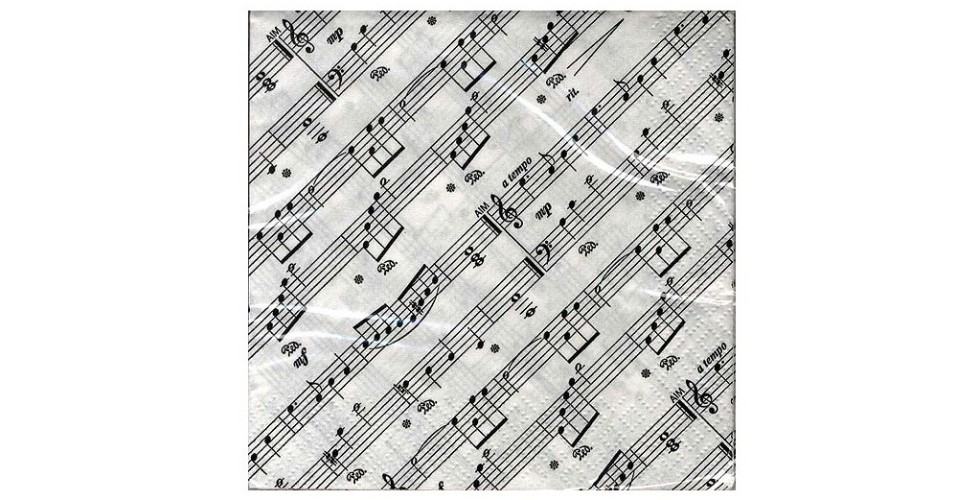 Napkins 2-Ply Sheet Music 