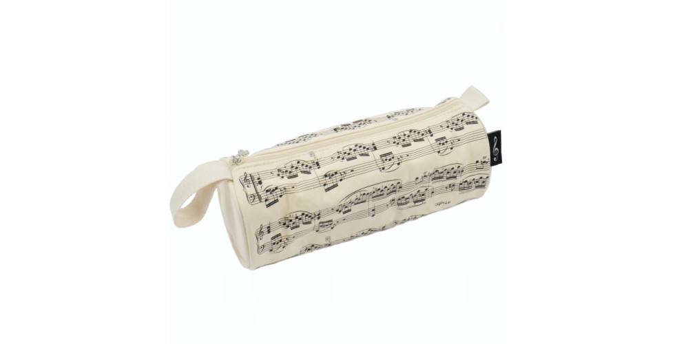 Pencil Case Notelines Creme