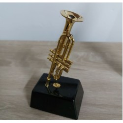 Miniature TRUMPET on stand Vienna World 