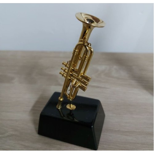 Miniature TRUMPET on stand Vienna World 