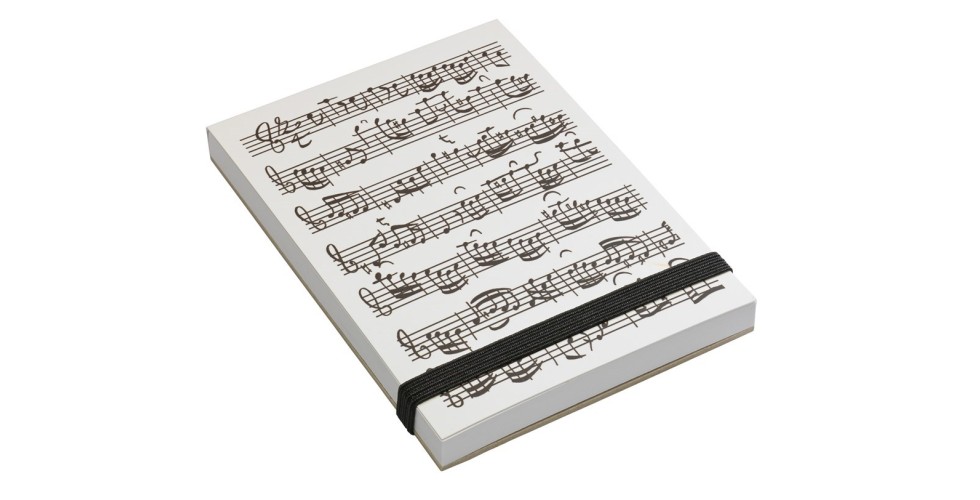 A7 Notepad Sheet Music White Vienna World