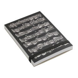 A7 Notepad Sheet Music Black Vienna World