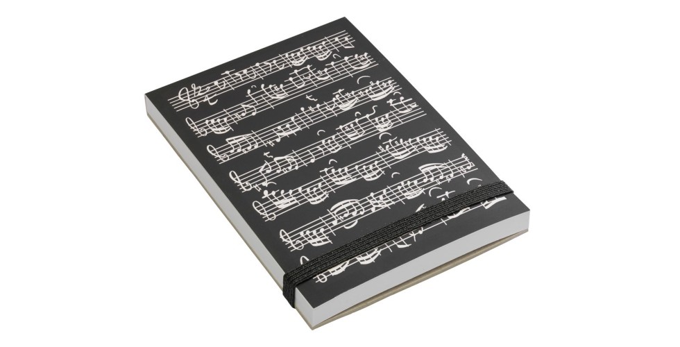 A7 Notepad Sheet Music Black Vienna World