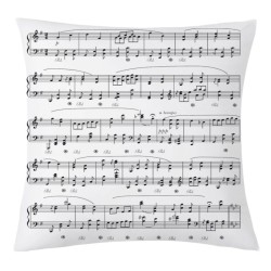 Sheet Music pillow white