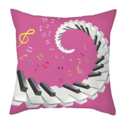 Piano keys pillow pink