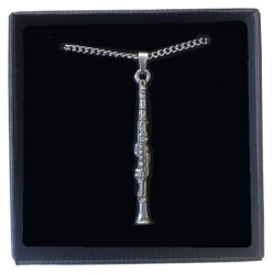 Clarinet Pendant Pewter 