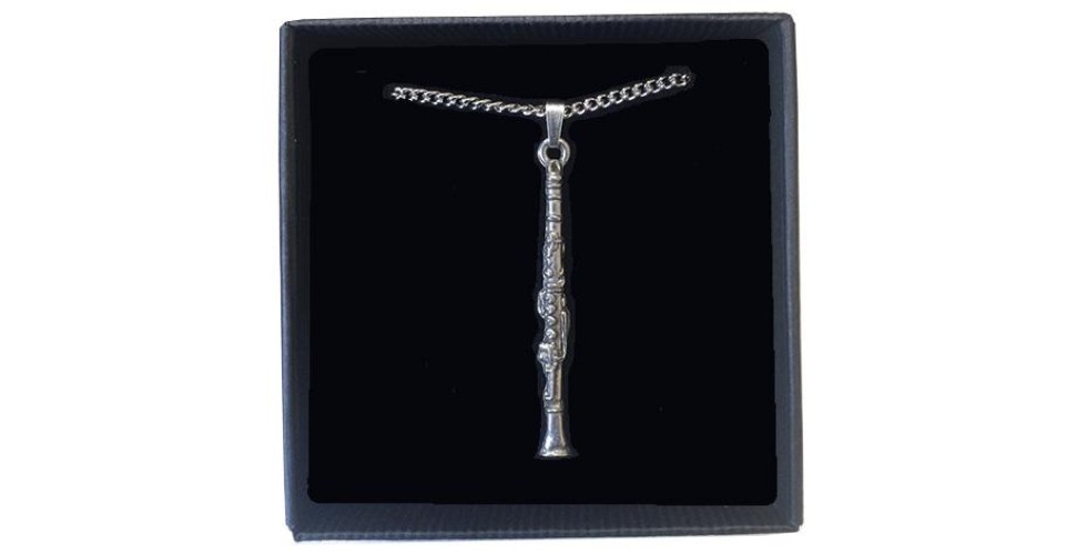 Clarinet Pendant Pewter 