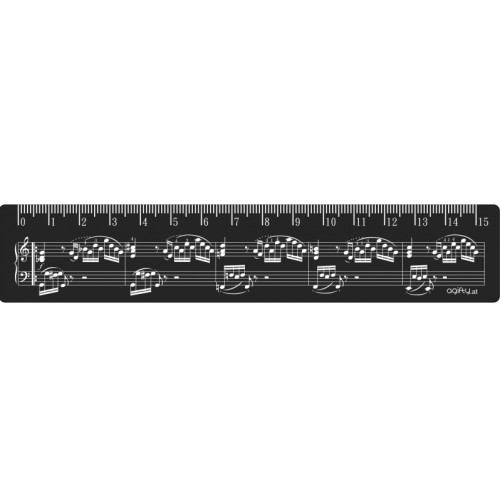 Ruler Sheet Music 15 Cm