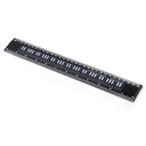 30 cm Ruler Keyboard Black