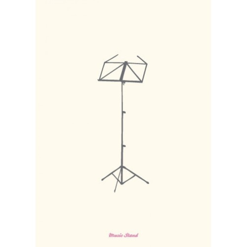 Vintage Music Stand Greeting Card