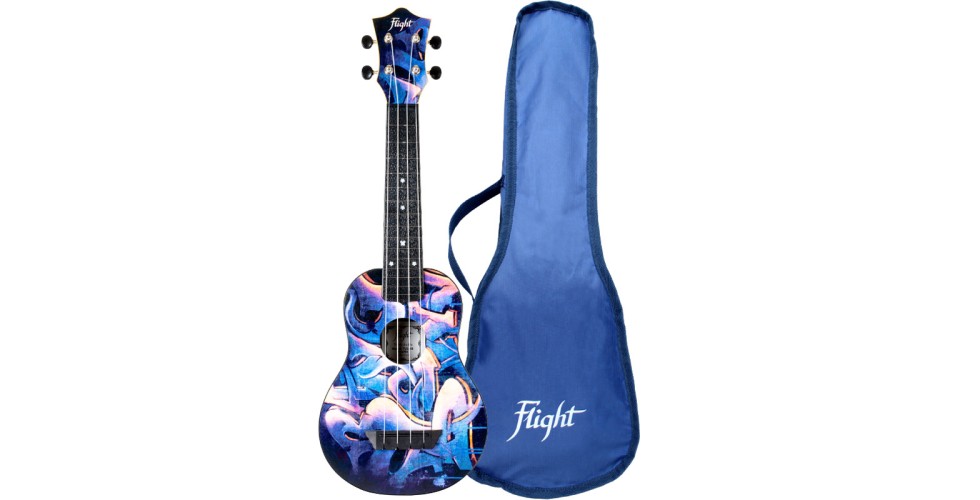 Flight TUS40 ABS Travel Ukulele - Graffiti