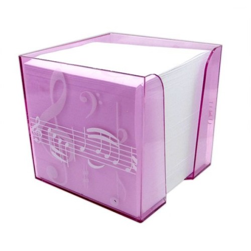 Memo Note Block Treble Clef /Pink