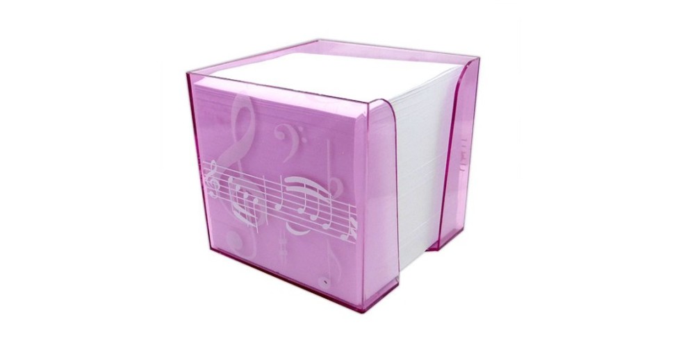 Memo Note Block Treble Clef /Pink