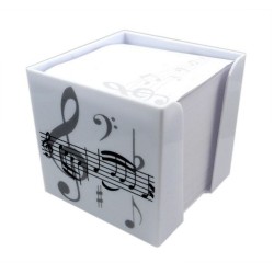 Memo Note Block Treble Clef / White
