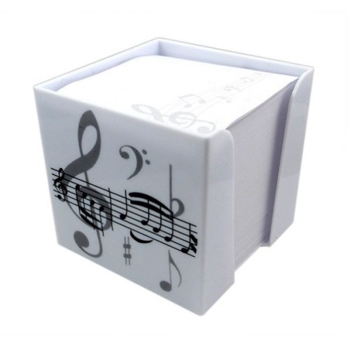 Memo Note Block Treble Clef / White