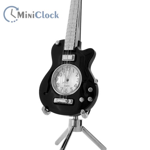 Miniature Clock Electric Guitar (black)