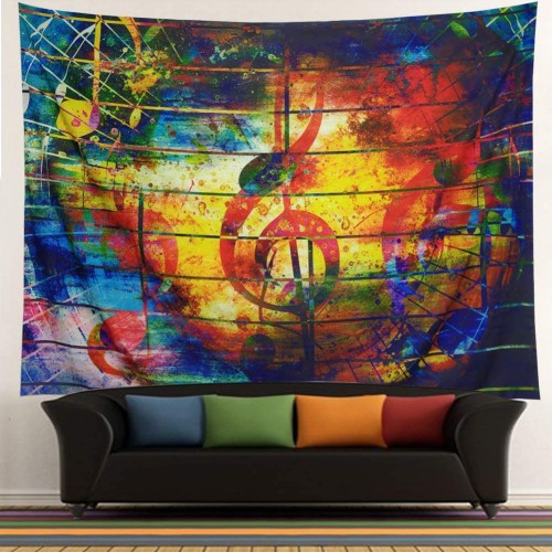 Colorful Music Tapestry, Psychedelic Tapestry 150 x 200 cm