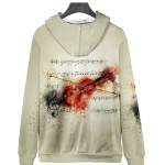 Hoodie Violin Polyester with Zipper 