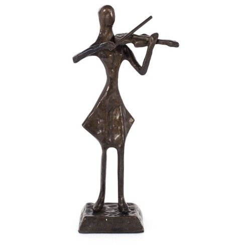 Copper figurine Violin player