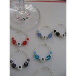 NUMBERS Acrylic Pearls Wine Glass Charms