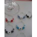 NUMBERS Acrylic Pearls Wine Glass Charms