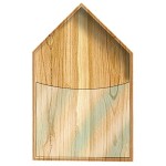 Wall Napkin Holder Natural Wood 