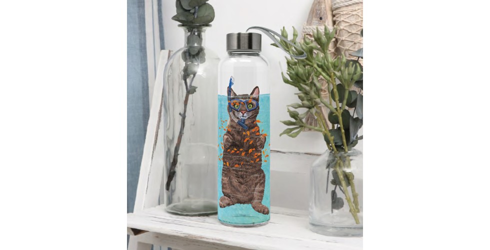 Cousteau Bottle, Borosilicate glass, 0,5l PPD