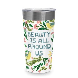 BEAUTY IS AROUND Steel Travel Mug PPD