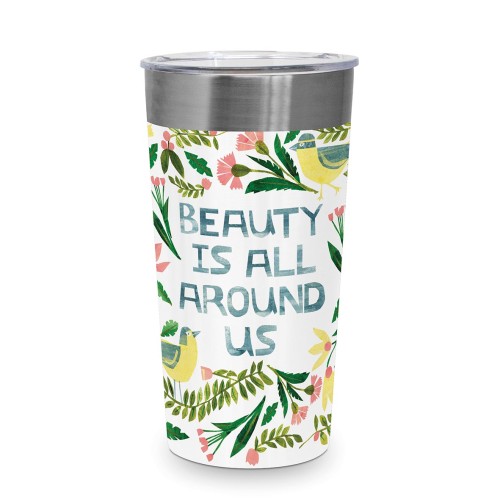 BEAUTY IS AROUND Steel Travel Mug PPD