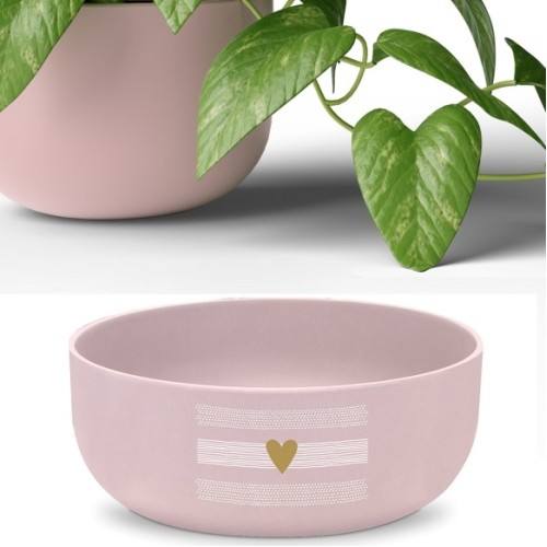 Heart of Gold rosé Matte Bowl 16