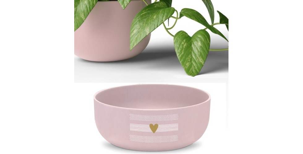 Heart of Gold rosé Matte Bowl 16