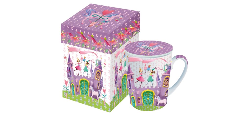 Princess castle mug with lid gift box 0,25l PPD