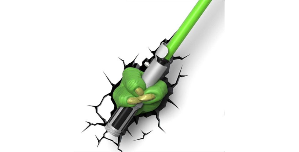 Yoda Lightsaber Star Wars 3D Light