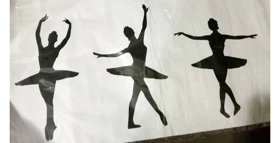 Wall Stickers Ballerina Dancer 3 Silhouette DIY