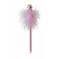 Pink Ballet Shoes Fluffy Pen
