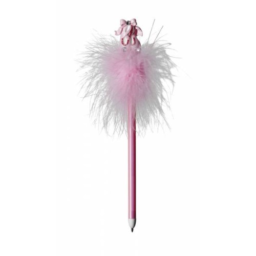 Pink Ballet Shoes Fluffy Pen