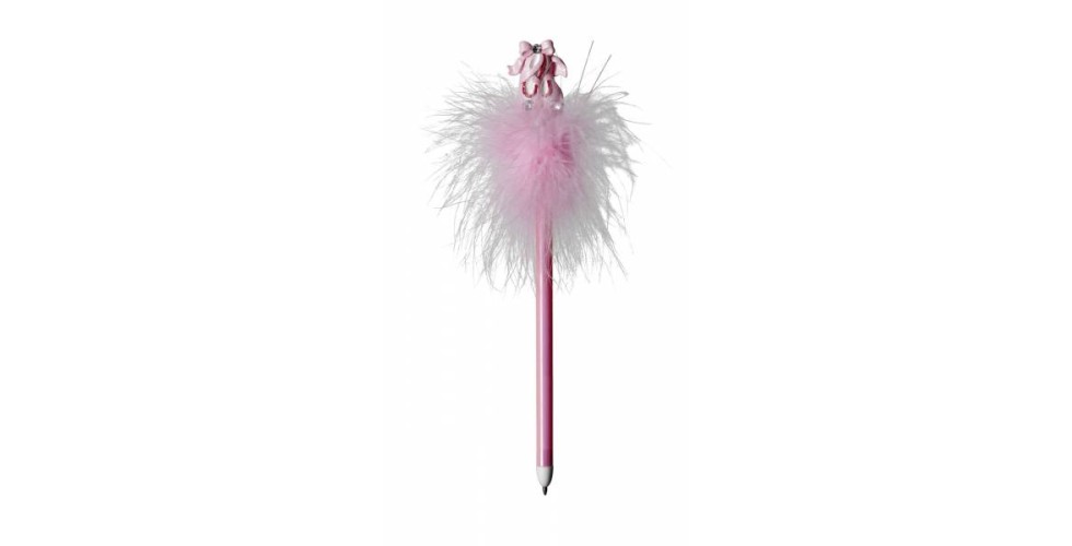 Pink Ballet Shoes Fluffy Pen