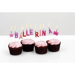 Ballerina Ballet Wording Candles 