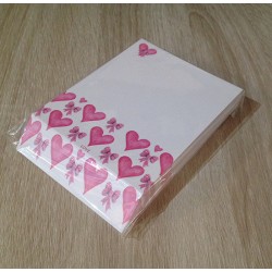 Slant Pad Rebecca Rose Love Hearts